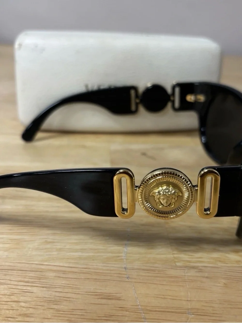 Versace Medusa Mod 4265 Iconic Archive Edition Black Gold Sunglasses Biggie